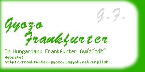 gyozo frankfurter business card